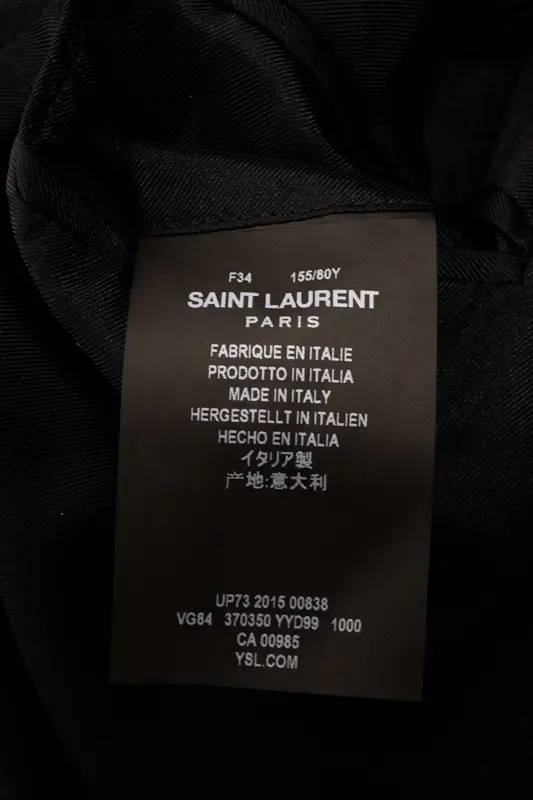 Saint Laurent サンローラン スモーキングジャケット Jacket & blouson
