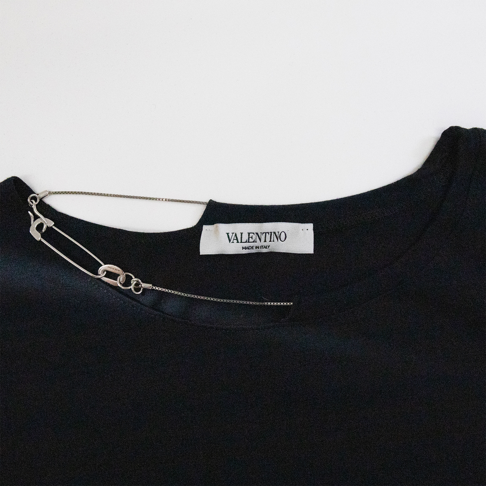 Valentino ヴァレンティノ チェーンTシャツ ブラック Tops