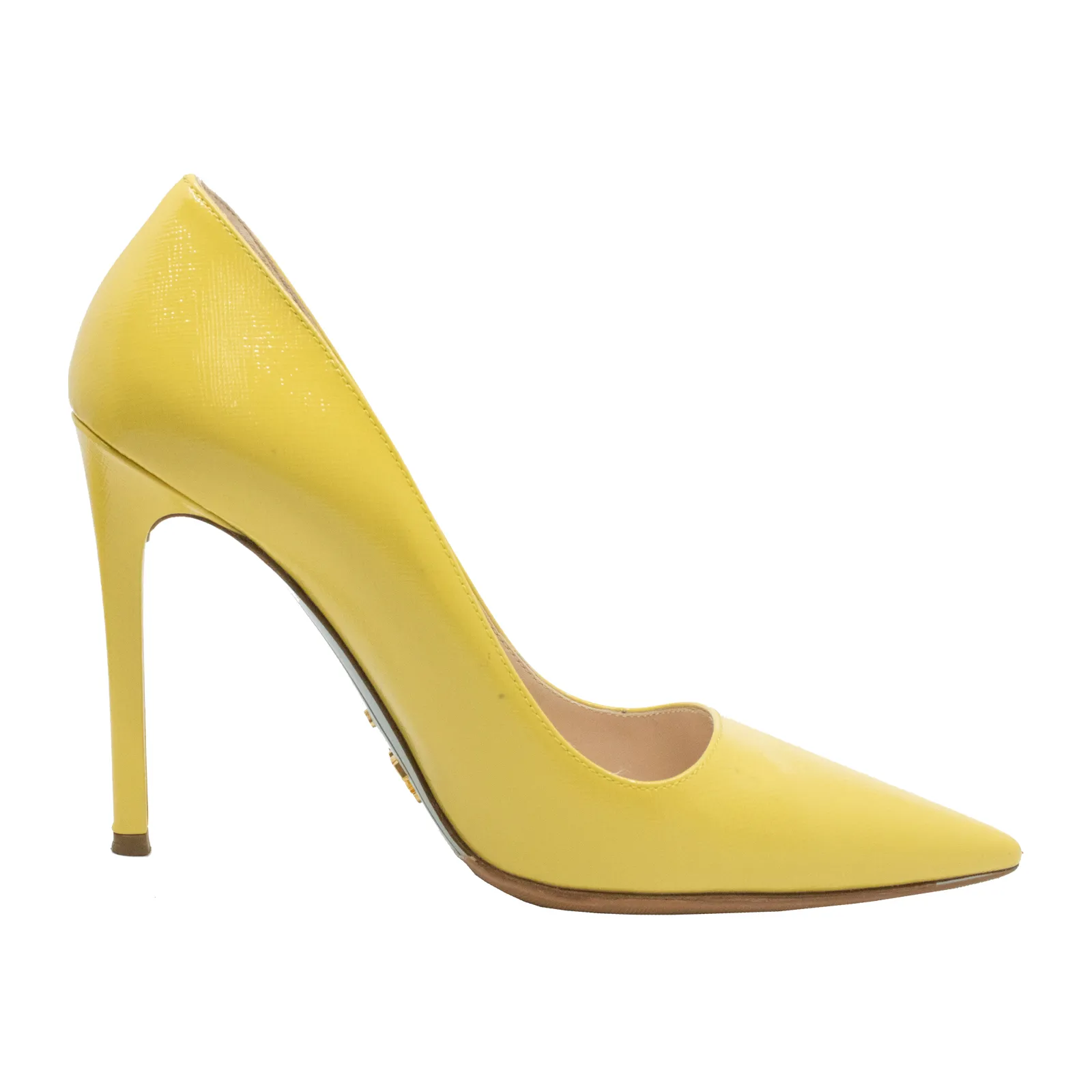 PRADA プラダ　サテンパンプス　イエロー　23.5 Prada プラダ パンプス イエロー 37 Pumps ｜ LECLAIR（ルクレール）