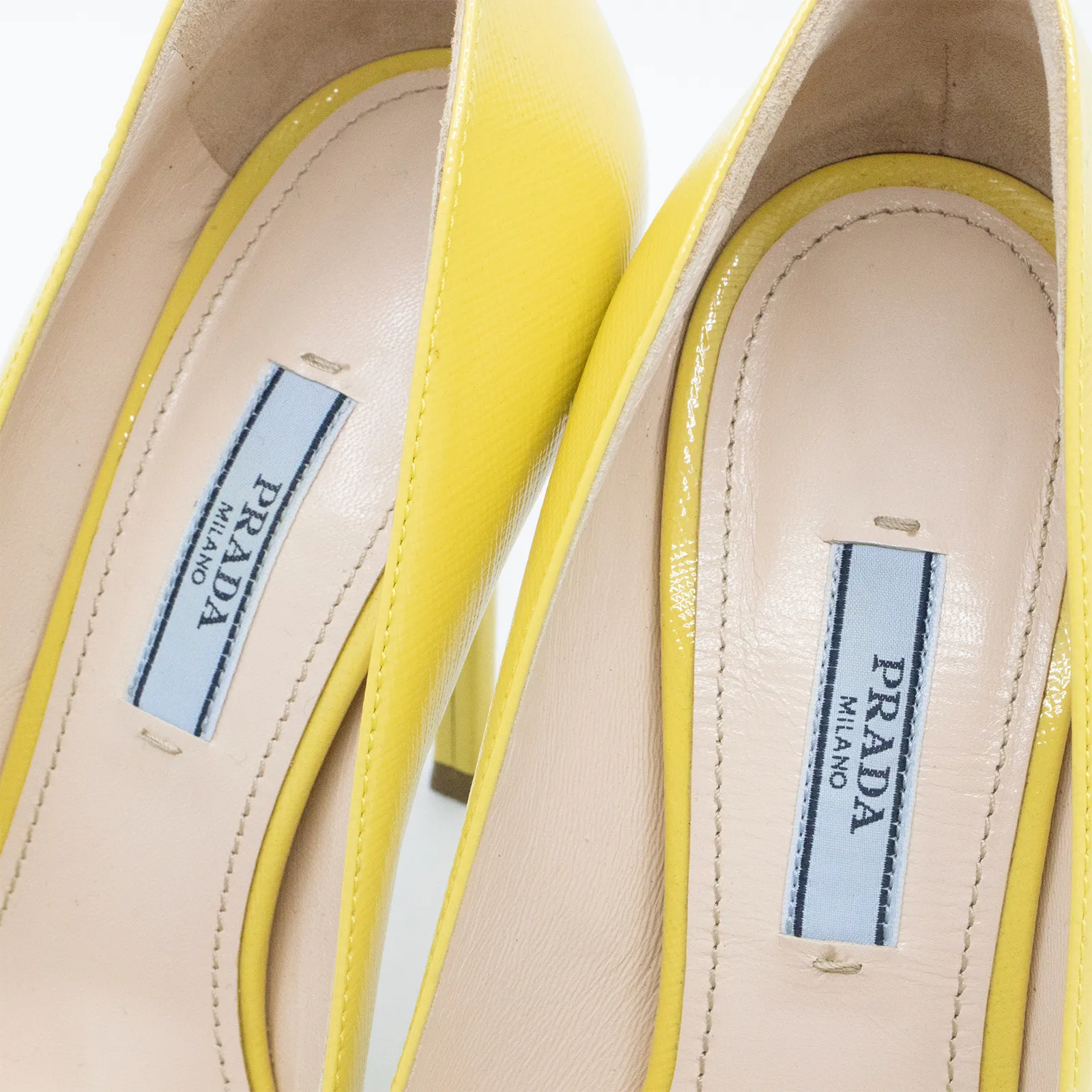 Prada プラダ パンプス イエロー 37 Pumps ｜ LECLAIR（ルクレール）